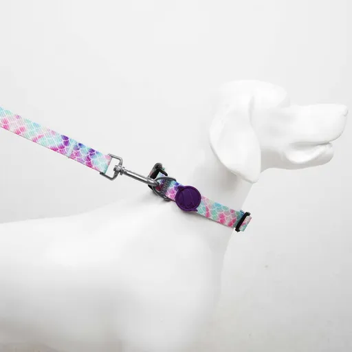 Lesă pentru câini, Paws & Whiskers, Bubles Medium, Poliester, Multicolor