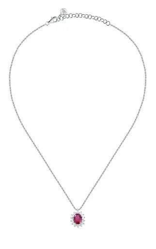 Morellato Colier elegant din argint cu zirconiu fucsia Tesori SAIW281