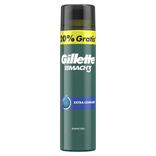 Gillette Gel de ras Mach3 Extra Comfort (Shave Gel) 200+40 ml