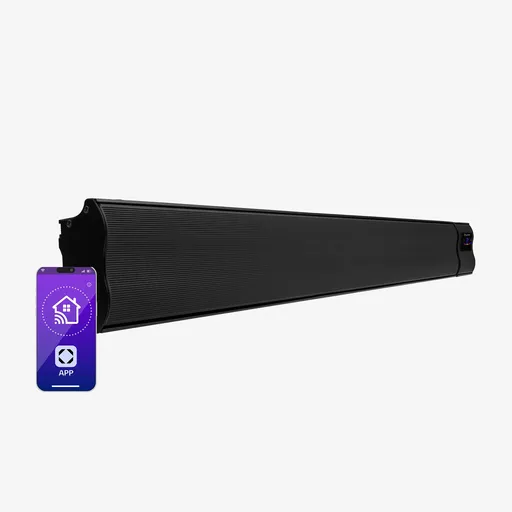 Blumfeldt Cosmic Beam Smart 30, încălzitor cu infraroșu, 3000 W, control prin aplicație, negru