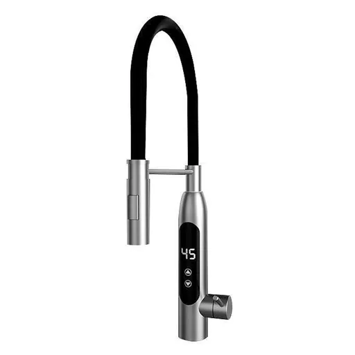 Robinet electric incalzire apa instant Elite EHD-1513FP, 3300 W, Montare blat, Putere reglabila,Rottie 360°, Afisaj LED, IPX4, Argintiu