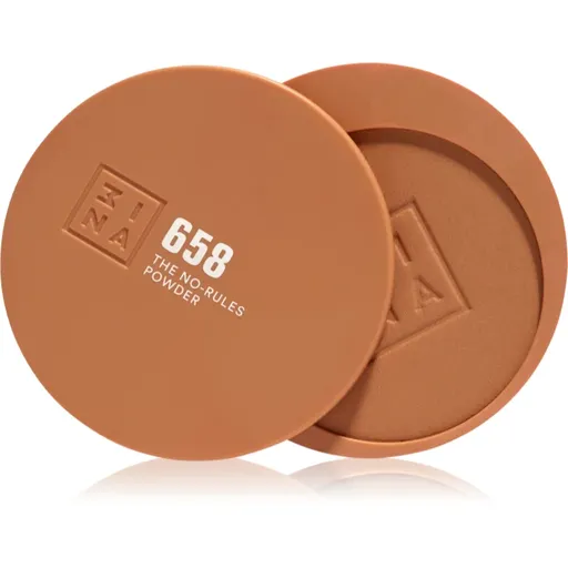 3INA The No-Rules Powder machiaj multifuncțional pentru ochi, buze și față culoare 658 - Warm honey beige, matte bronzer 8 g