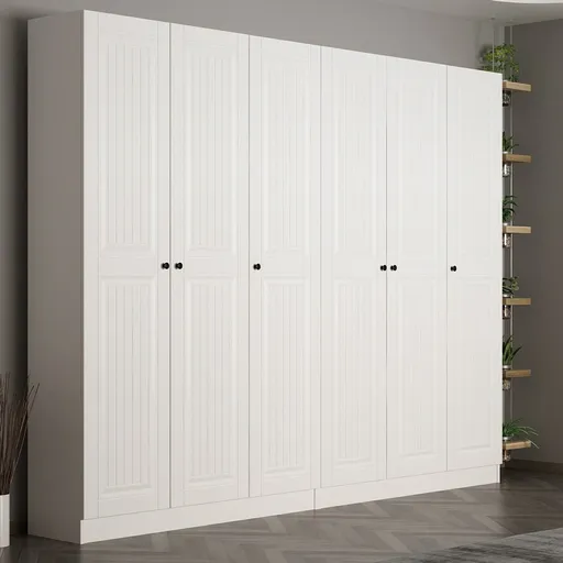 Cuier de perete, Hanah Home, Noah, 270x210x35 cm, Alb