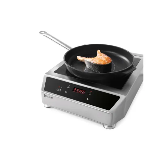 Plita inductie 3500D Hendi Profi Line, corp inox, 3500W, 230V, 340x440x(H)120mm