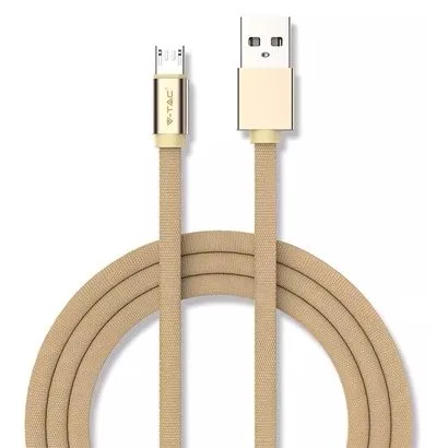 Cablu micro USB 1M ruby editon - auriu V-TAC SKU-8495