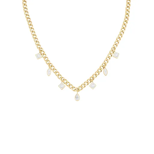 Rosefield Colier din oțel placat cu aur cu pandantive JNMCG-J1178