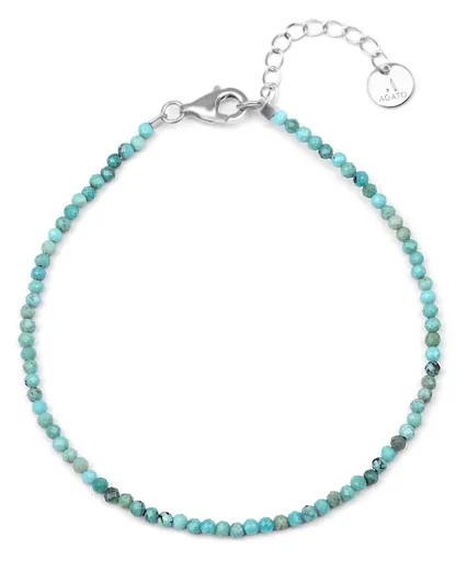 Agato Brățară minerală cu turcoaz Hubei POL-B18/21L