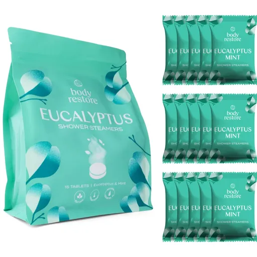 Body Restore Eucalyptus & Mint Shower Steamers tablete pentru duș 15 buc