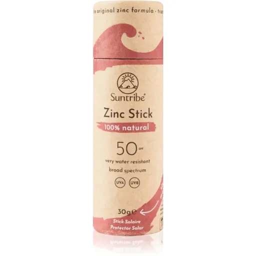 Suntribe Sports Zinc Stick baton de protecție minerală pe zonele sensibile SPF 50 Retro Red 30 g
