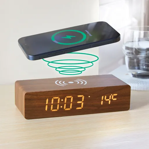 Ceas cu alarmă cu suprafață de încărcare pentru smartphone