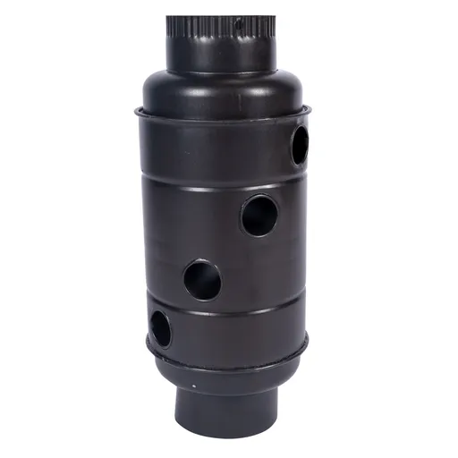 Burlan Recuperator Ccaldura Rotund, 130 mm, Gri Mat, Micul Fermier MF-EI1017