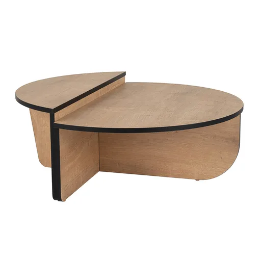 Masă de cafea Orion Honey Oak Black, naturală