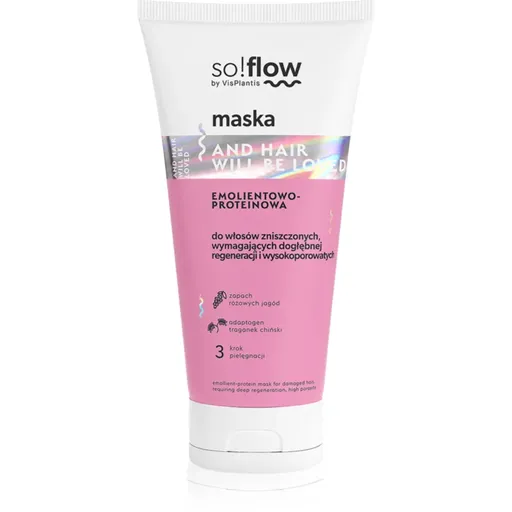 so!flow Damaged Hair Protein-Emollient Mask mască fortifiantă pentru par deteriorat 200 ml