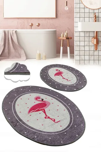 Set covorase de baie, L'essentiel Maison, Chile Flamingo, Multicolor
