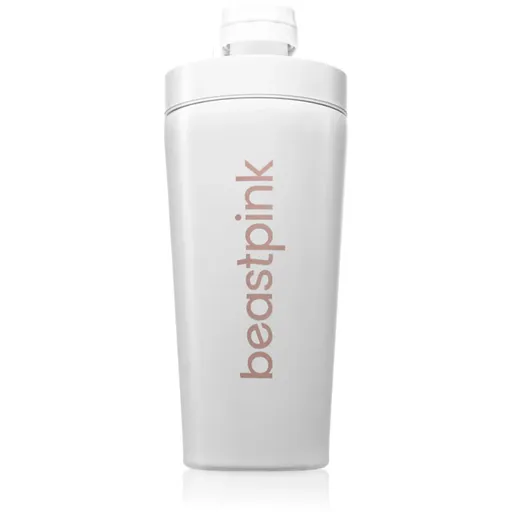 BeastPink Steel shaker pentru sport culoare White 650 ml