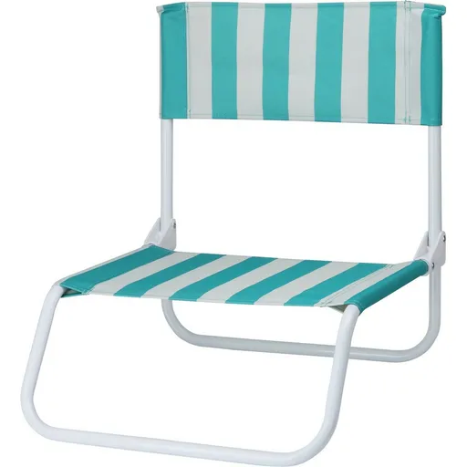 Scaun de plajă pliabil Stripes, 65 x 44 x 19 cm,verde, verde