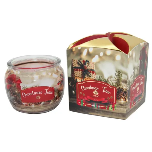 Lumânare parfumată în sticlă Arome Cranberry and Clove, 90 g