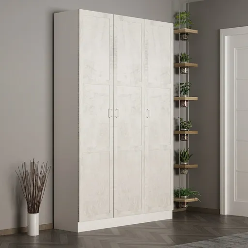 Cuier de perete, Hanah Home, Noah, 135x210x35 cm, Alb