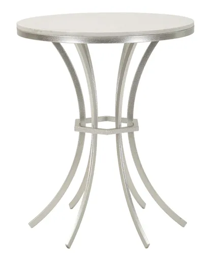 Masuta Istanbul, Mauro Ferretti, 56x68 cm, fier/marmura, argintiu/alb