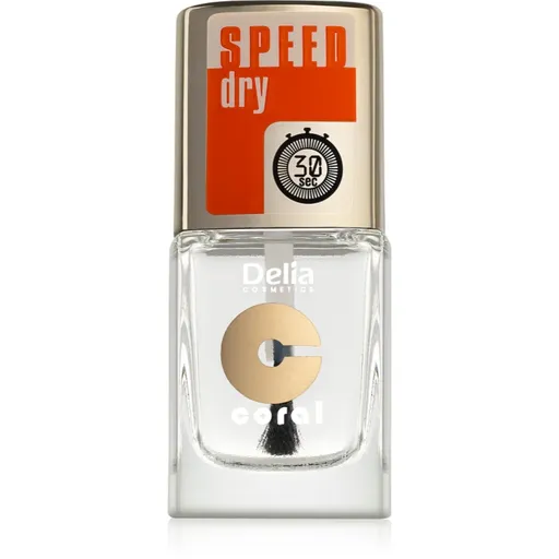 Delia Cosmetics Speed Dry top coat pentru unghii, pentru accelerarea uscării ojei 11 ml