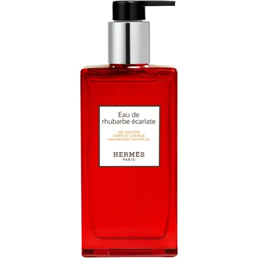 HERMÈS Le Bain Eau de rhubarbe écarlate gel de duș pentru corp si par unisex 200 ml