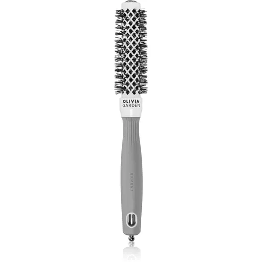 Olivia Garden Expert Shine Wavy Bristles White&Grey perie de par průměr 20 mm 1 buc