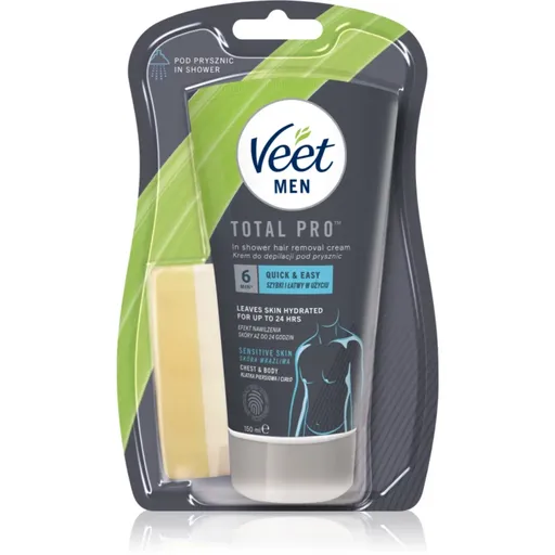 Veet MEN cremă depilatoare pentru duș pentru piele sensibila pentru bărbați 150 ml