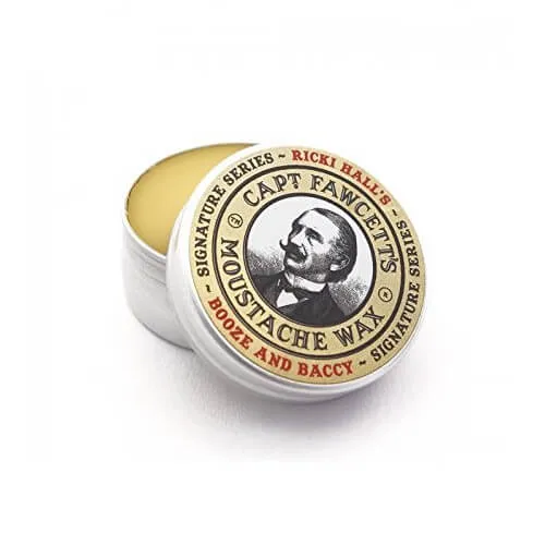 Captain Fawcett Ceară pentru mustată Ricki Hall Booze & Baccy (Moustache Wax) 15 ml