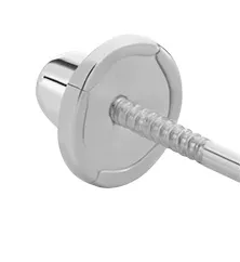 Brilio Închidere șurub din aur alb pentru cercei 14/00/17 Esp OB