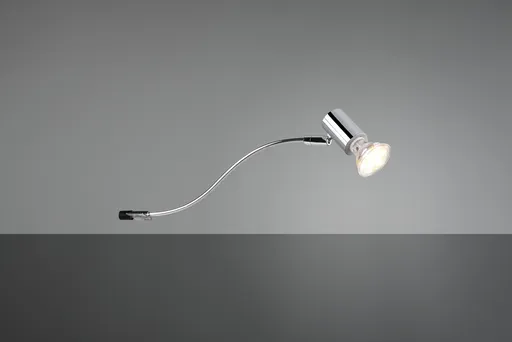 Aplica de perete Giada, TRIO, 5.4x34.3x11.4 cm, 5W, 1x GU10, metal, argintiu