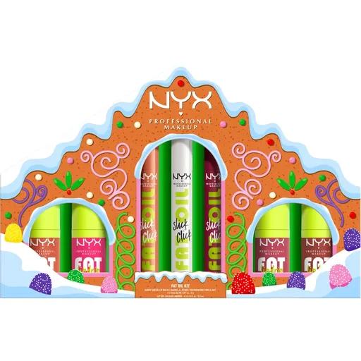 NYX Professional Makeup Gingerbaddie Land Fat Oil set îngrijire buze