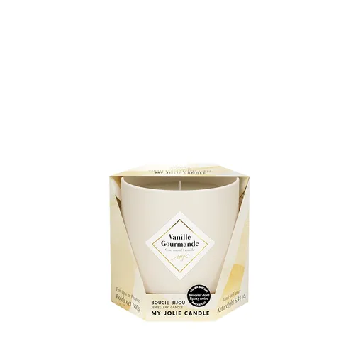My Jolie Candle Lumânare parfumată 36h cu brățară Black Les Essentielles Vanilie Gourmet 320329