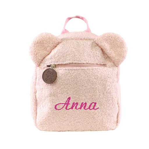 Rucsac pentru copii cu broderie, roz