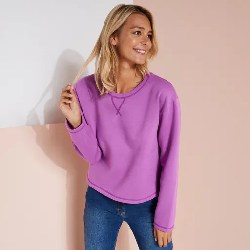 Hanorac scurt din molton periat