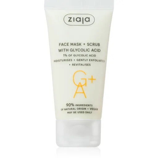 Ziaja Face Mask + Scrub with Glycolic Acid masca exfolianta 55 ml