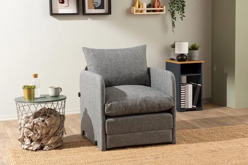Fotoliu extensibil, Atelier del Sofa, 859FTN2881, Gri deschis