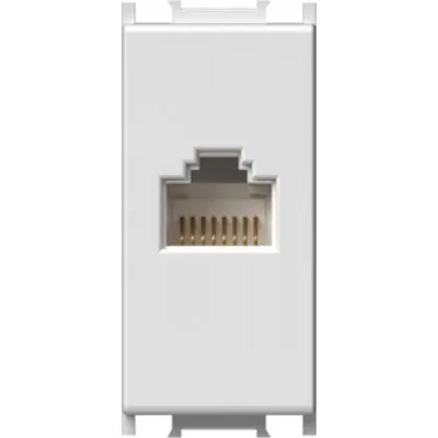 Priza CAT5e KS RJ45 8/8 1M MW, TEM Modul TEM-KM37MW-U