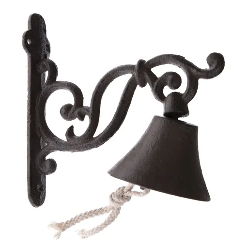 Clopoțel din fontă Sinai negru, 17 x 8 cm