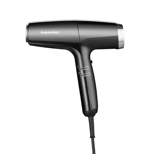 BaByliss PRO Uscător de păr profesional de mare viteză Falco Black & Silver BAB8558BE
