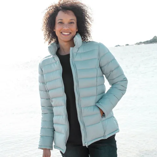 Jachetă matlasată impermeabilă cu fermoar