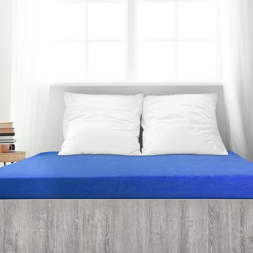 Cearșaf de pat 4Home din frotir Ideal albastru regal , 180 x 200 cm, albastru închis, 180 x 200 cm