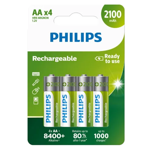 Philips Baterii reîncărcabile AA 1,2 V, 4 buc.