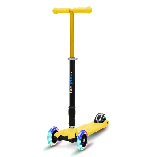 Fun pro TWO Trotinetă pentru copii, de la 5 ani, roți LED, 80 kg, pliabilă, înălțime reglabilă