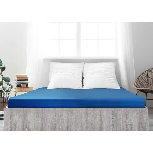 Cearșaf de pat 4Home jersey Ideal royal blue , 200 x 200 cm, albastru închis, 200 x 200 cm