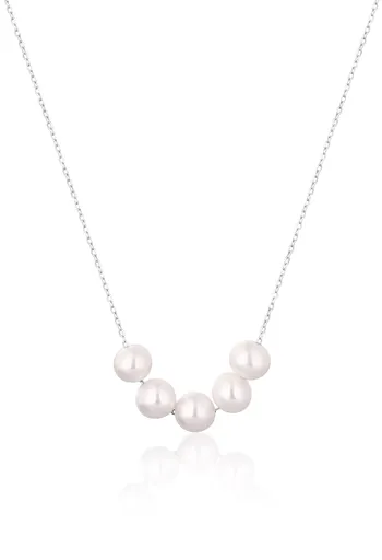 JwL Luxury Pearls Colier fin argintiu cu perle naturale de râu JL0782