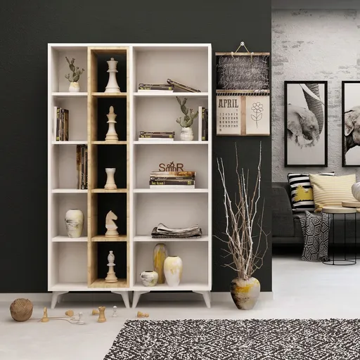 Corp biblioteca, Hanah Home, Potenza, Stejar / Alb