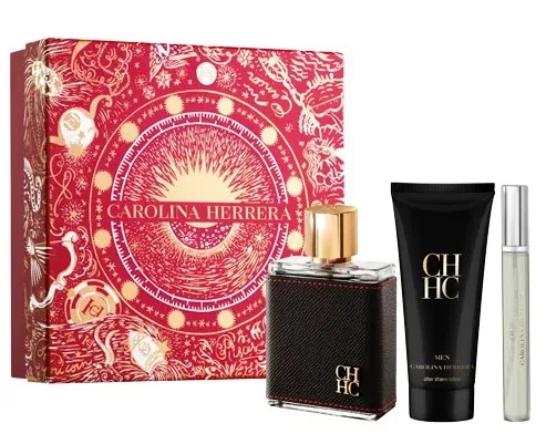 Carolina Herrera CH For Men - EDT 100 ml + balsam după ras 100 ml + EDT 10 ml