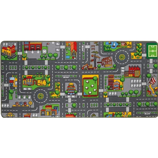 Covor pentru copii oraș/street, 95 x 200 cm