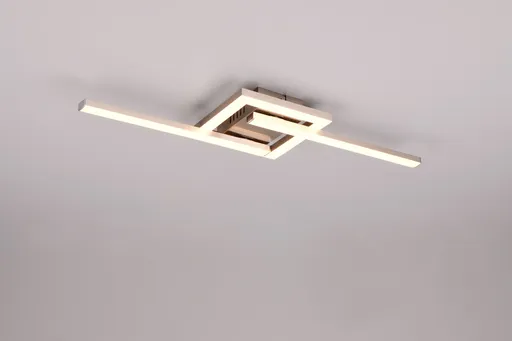 Plafoniera Viale, RL, 54.4x16x5 cm, 17W, 1x SMD, metal, nichel mat
