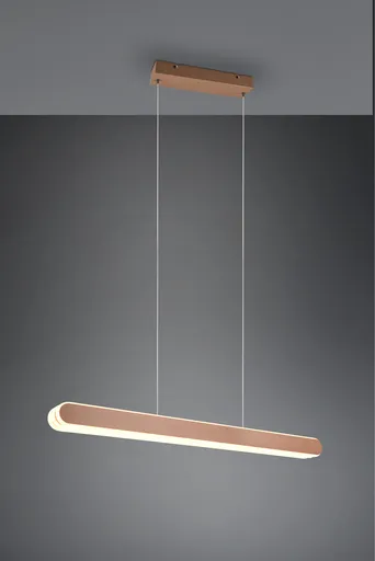 Lustra Helios, TRIO, 130x150 cm, 48W, 1x SMD, metal, maro